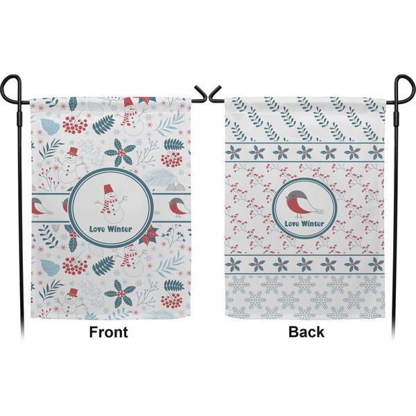 Winter Garden Flag - Double Sided Front and Back
