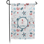 Winter Snowman Small Garden Flag - Single Sided