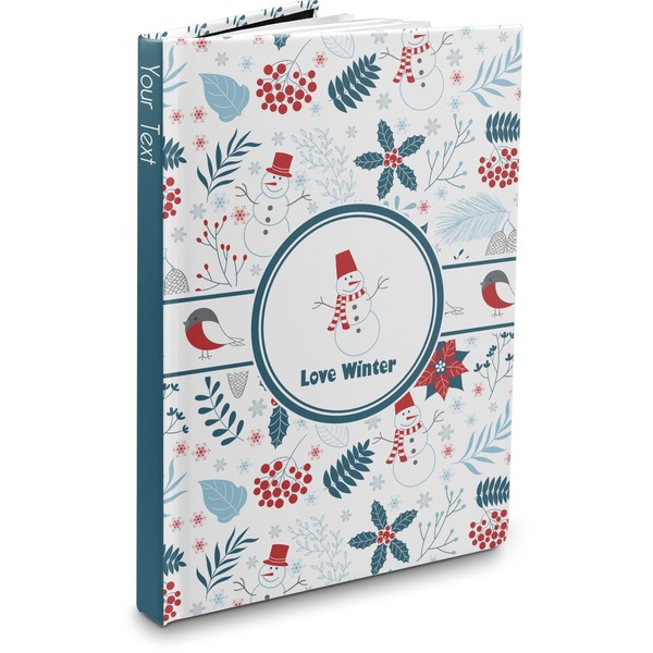 Custom Winter Hardbound Journal - 7.25" x 10" (Personalized)