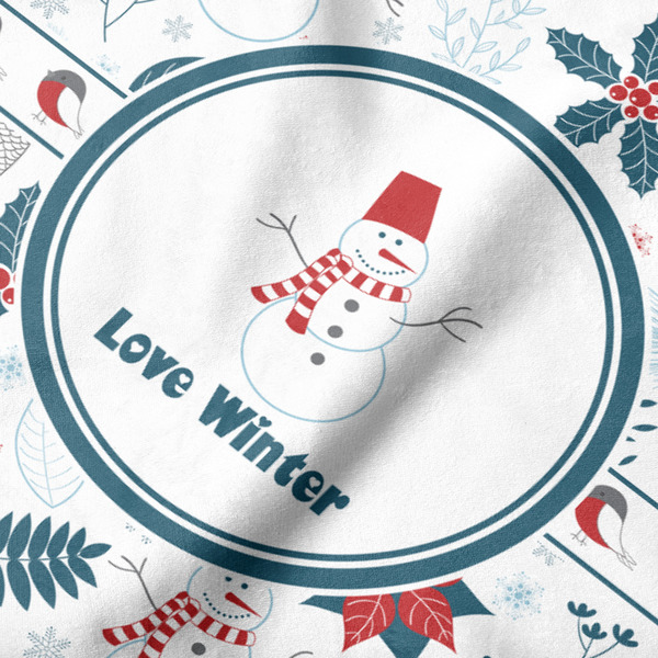 Winter Hooded Baby Towel- Detail Close Up