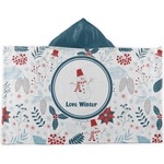 Winter Kids Hooded Towel (Personalized)
