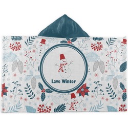 Winter Kids Hooded Towel (Personalized)