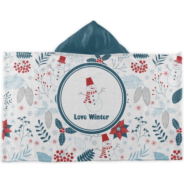 Custom Winter Kids Hooded Towel (Personalized)