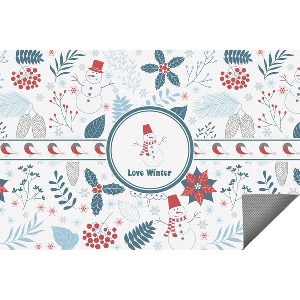 Custom Winter Indoor / Outdoor Rug - 2'x3' (Personalized)