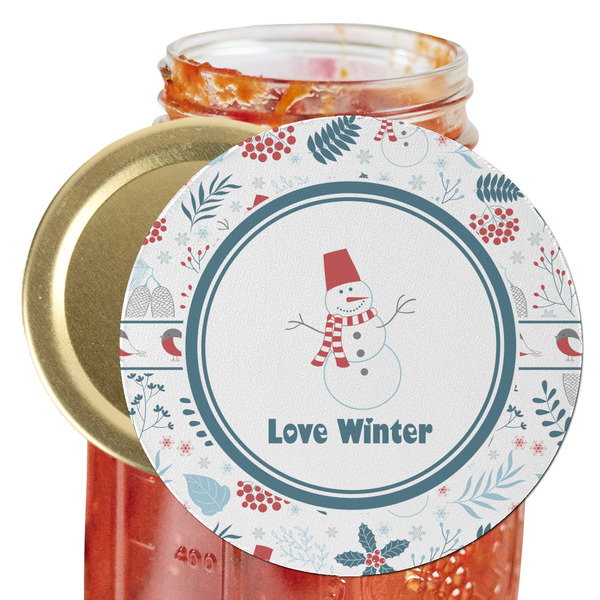 Custom Winter Snowman Jar Opener