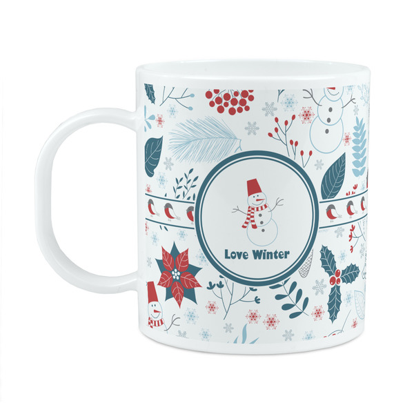 Custom Winter Plastic Kids Mug (Personalized)