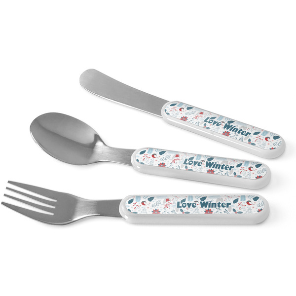 Custom Winter Snowman Kid's Flatware