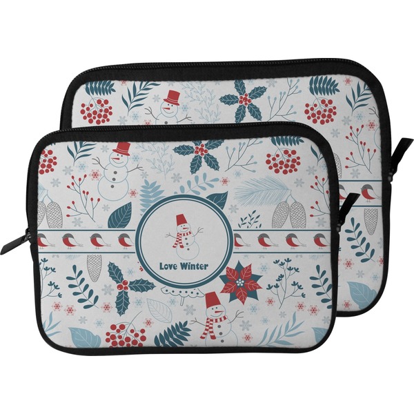Winter Laptop Sleeve (Size Comparison)