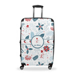 Winter Snowman Suitcase - 28" Large - Checked