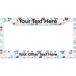 Winter License Plate Frame - Style B