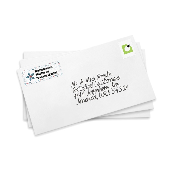 Winter Mailing Label on Envelopes
