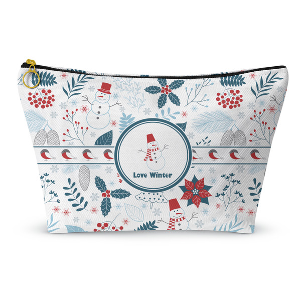Custom Winter Snowman Makeup Bag