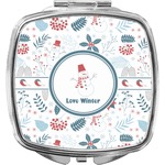 Winter Compact Makeup Mirror (Personalized)