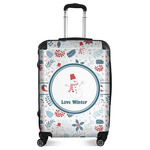 Winter Snowman Suitcase - 24" Medium - Checked