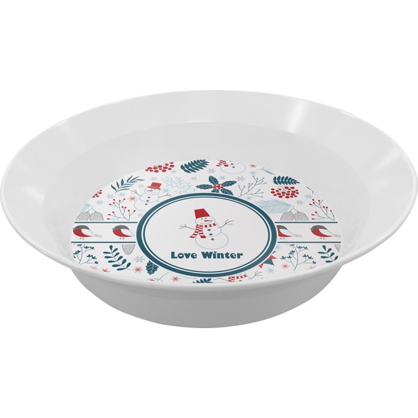 Custom Winter Melamine Bowl - 12 oz (Personalized)