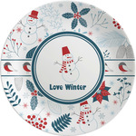 Winter Melamine Salad Plate - 8" (Personalized)