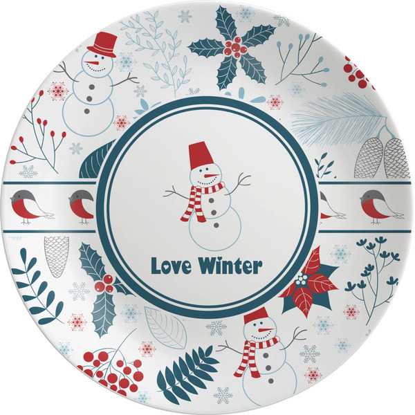 Custom Winter Melamine Plate (Personalized)