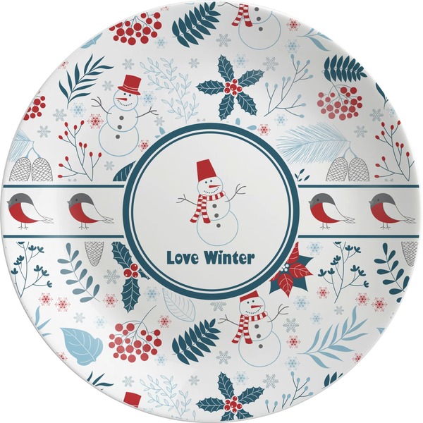 Custom Winter Melamine Plate (Personalized)