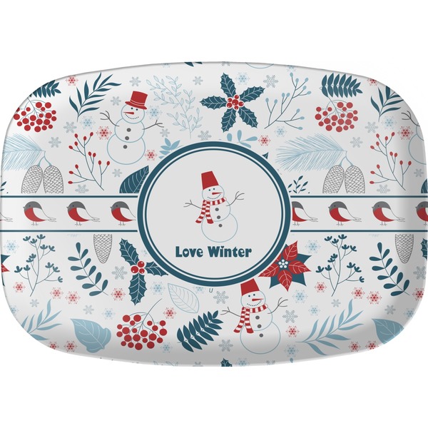 Custom Winter Melamine Platter (Personalized)