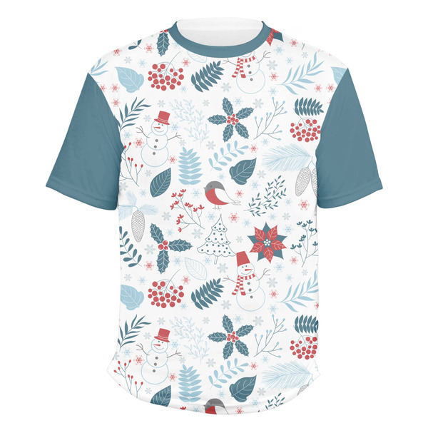 Custom Winter Men's Crew T-Shirt - 2X Large