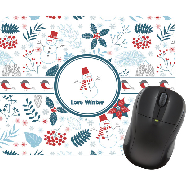 Custom Winter Rectangular Mouse Pad (Personalized)