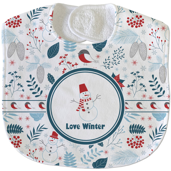 Winter New Baby Bib - Closed and Folded
