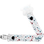 Winter Snowman Pacifier Clip