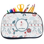 Winter Snowman Neoprene Pencil Case - Medium