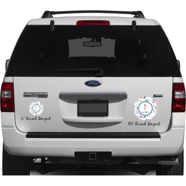 Winter Personalized Car Magnets on Ford Explorer