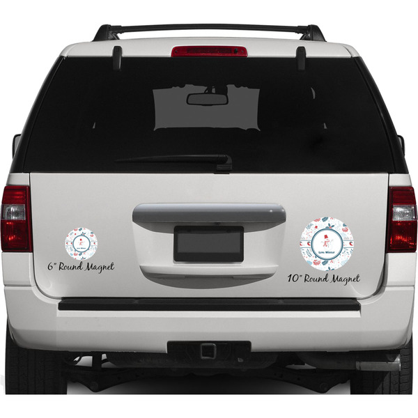 Winter Personalized Car Magnets on Ford Explorer