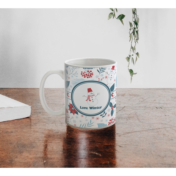 Winter Personalized Coffee Mug - Lifestyle