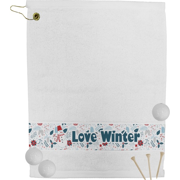 Custom Winter Snowman Golf Bag Towel