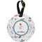 Winter Plastic Luggage Tag - Round