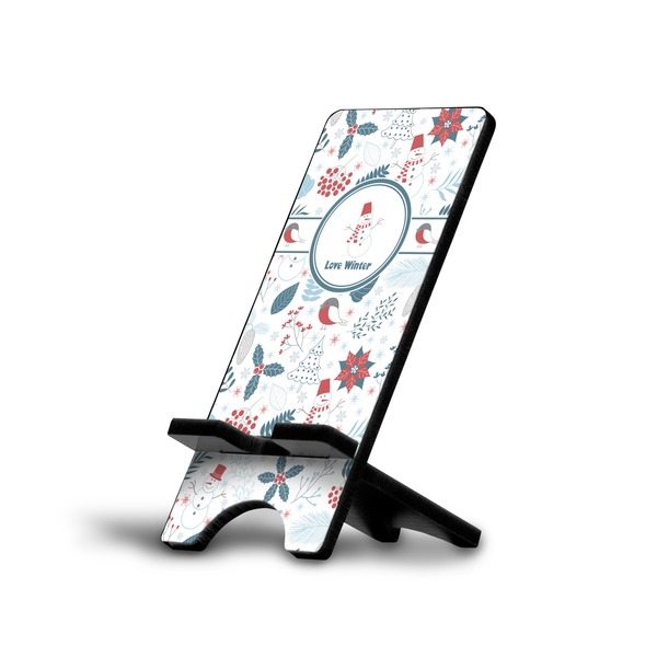 Custom Winter Cell Phone Stand (Large) (Personalized)