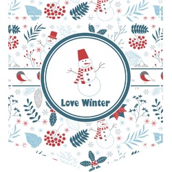 Winter Iron On Faux Pocket (Personalized)