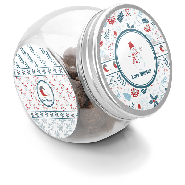 Custom Winter Puppy Treat Jar (Personalized)