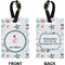 Winter Rectangle Luggage Tag (Front + Back)