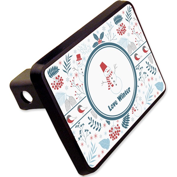 Custom Winter Rectangular Trailer Hitch Cover - 2" (Personalized)