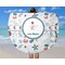 Winter Round Beach Towel - In Use