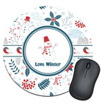 Winter Round Mouse Pad (Personalized)