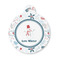 Winter Snowman Round Pet ID Tag - Small