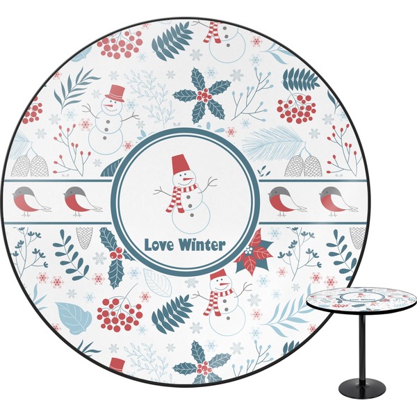 Custom Winter Round Table - 30" (Personalized)