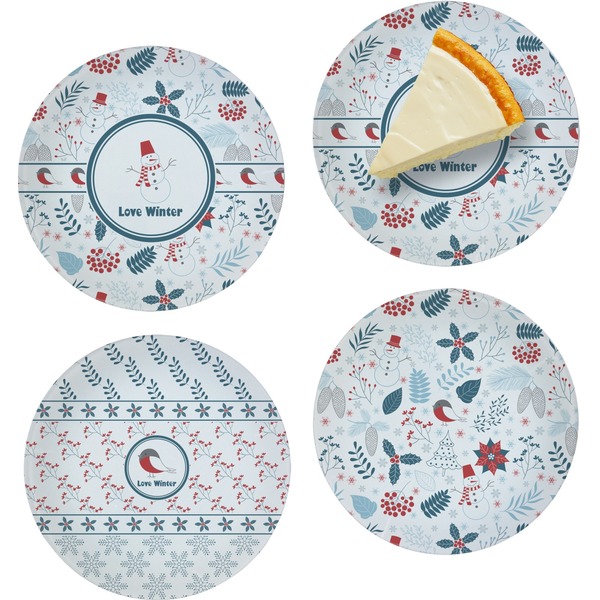 Winter Set of Appetizer / Dessert Plates