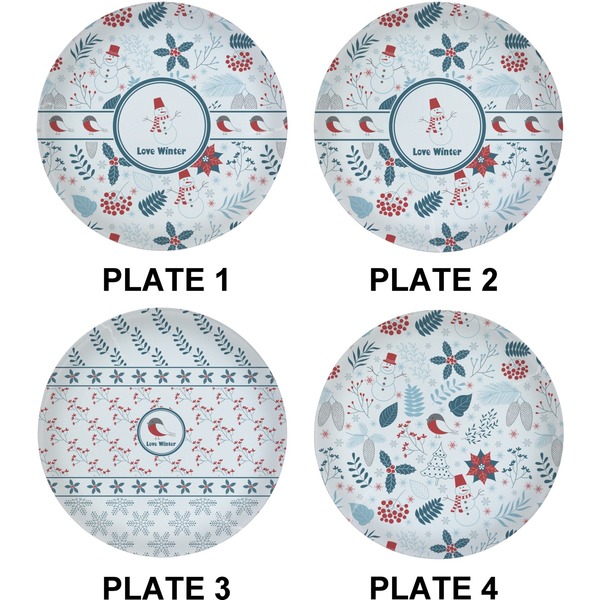 Winter Set of Lunch / Dinner Plates (Approval)