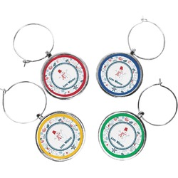 Winter Wine Charms (Set of 4) (Personalized)