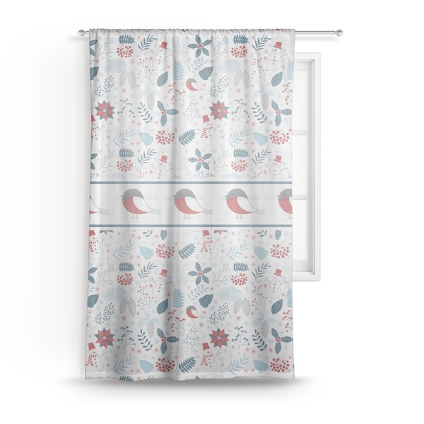 Custom Winter Sheer Curtain - 50"x84"
