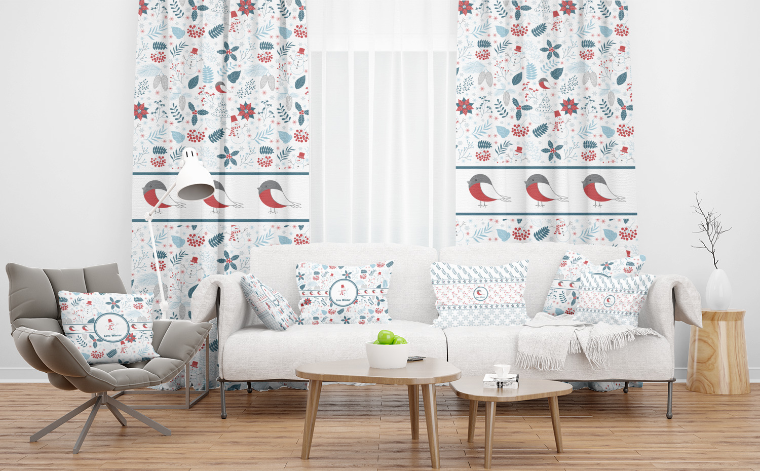 Custom Winter Curtain YouCustomizeIt