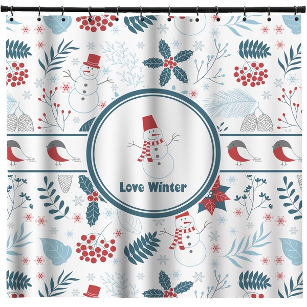 Custom Winter Shower Curtain - Custom Size (Personalized)