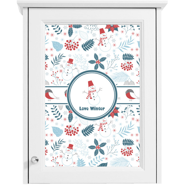 Winter Single White Cabinet Decal