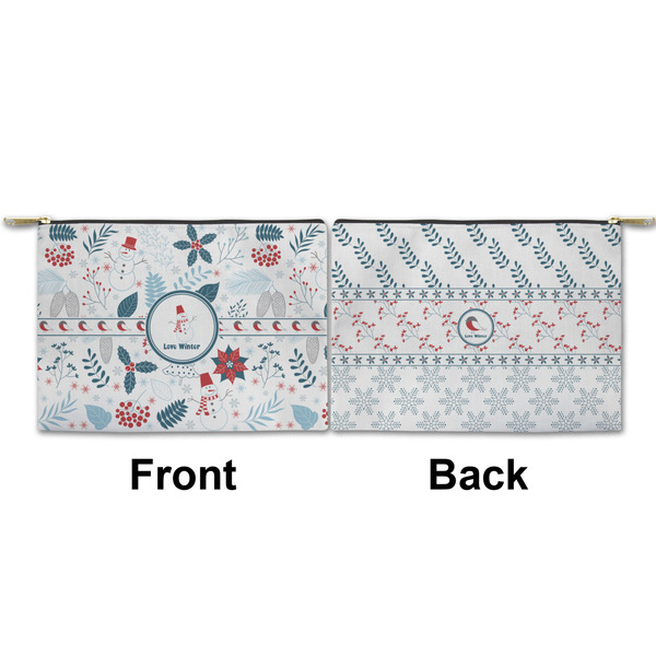 Winter Small Zipper Pouch Approval (Front and Back)